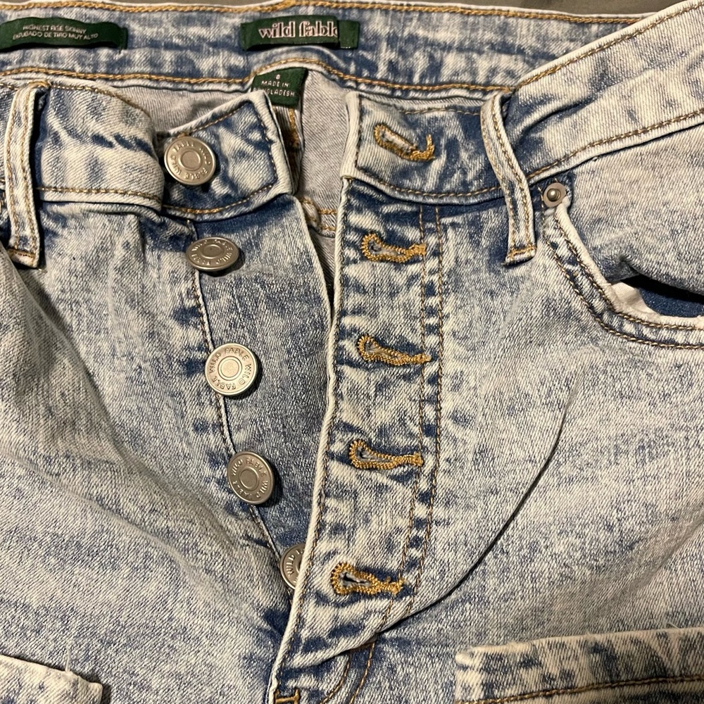 Wild Fable Highest Rise Skinny Ripped Jeans - Picture 2 of 9